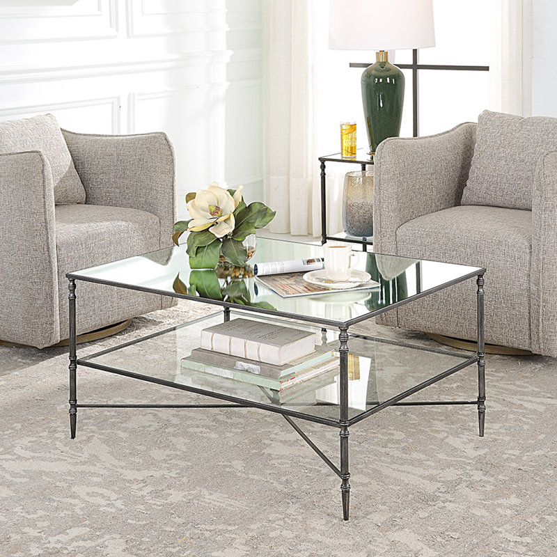 Allenhurst Glass Top Coffee Table